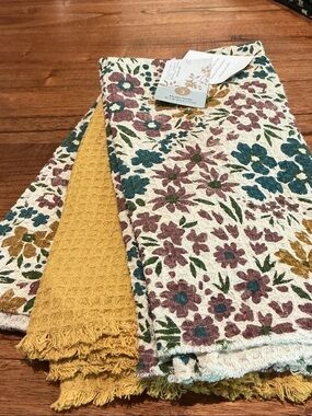 Rachel Roy Fall Kitchen Towels - Set of 3